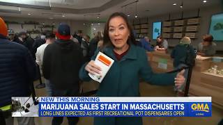 Massachusetts Opens First Recreational Pot Stores