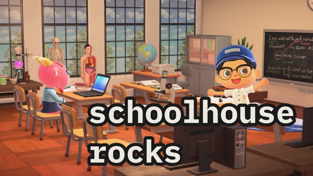 Schoolhouse Rocks | Animal Crossing Chill Gameplay | Lo-fi Beats