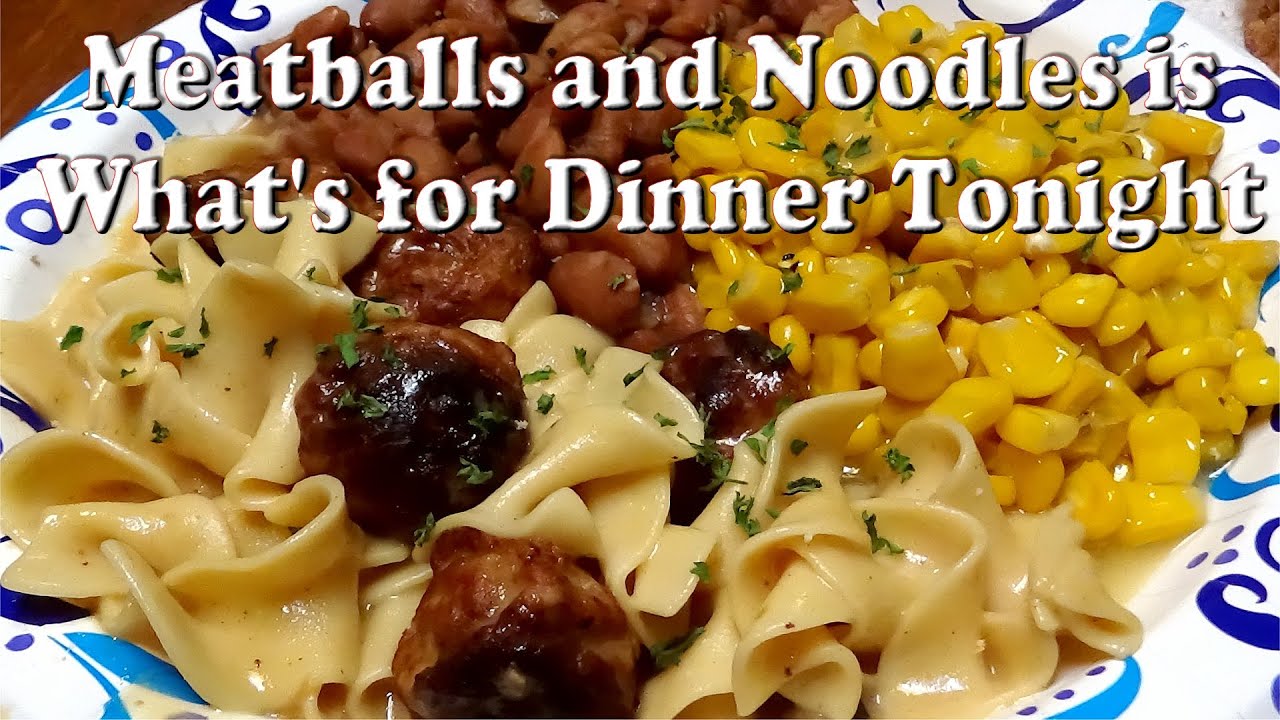 Meatballs and Noodles in the Ninja Foodi What's for Dinner Tonight