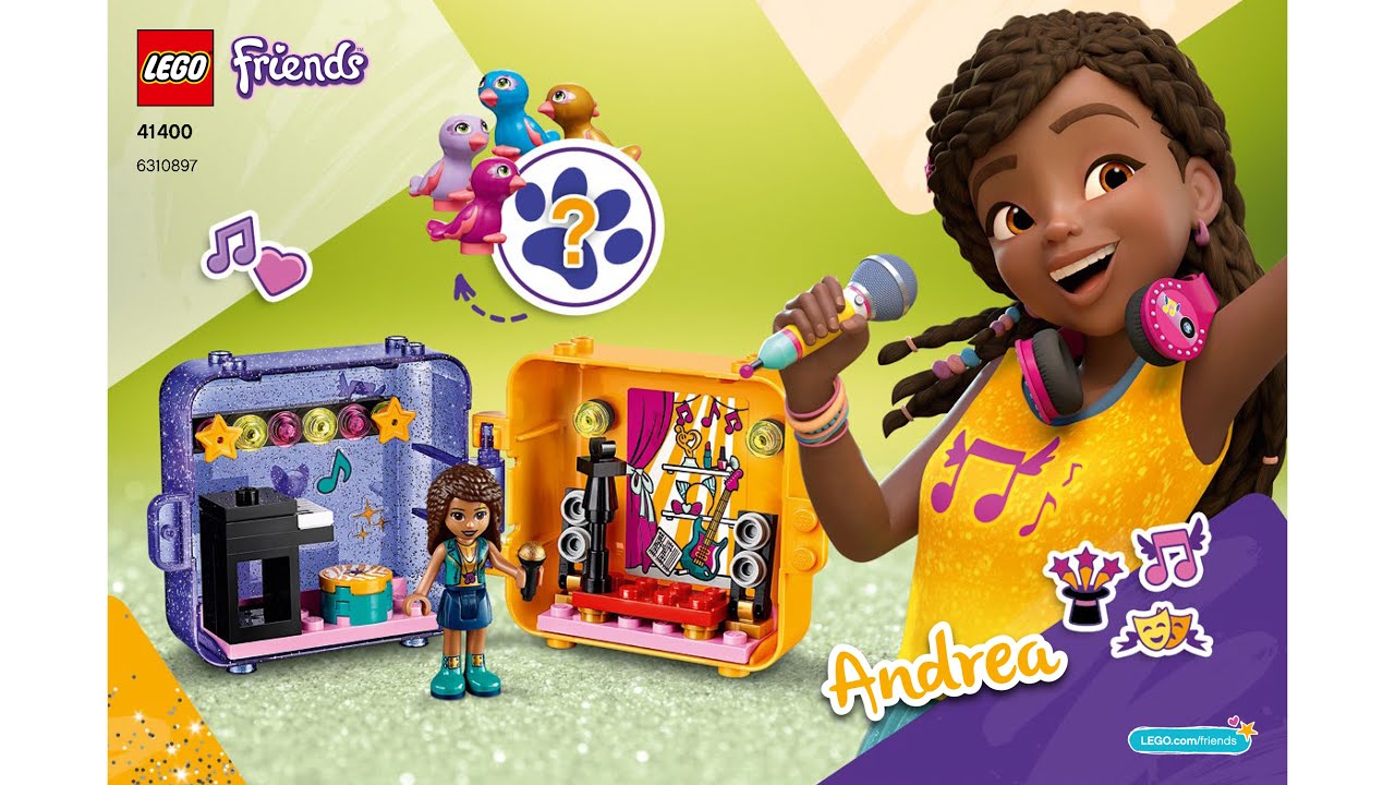 Lego Friends 41400 part 1 | Andrea’s Play Cube | Instructions