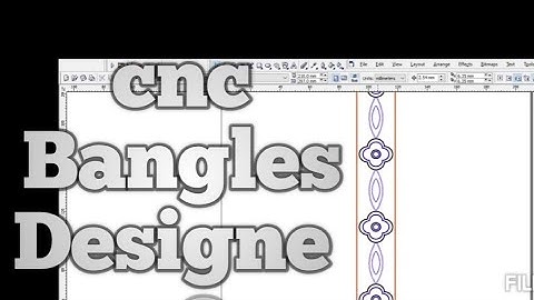 cnc Bangles Desgine how to make in coreldraw#