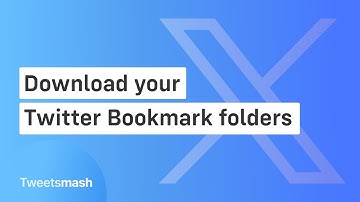 How to Export your Twitter Bookmark folders using Tweetsmash