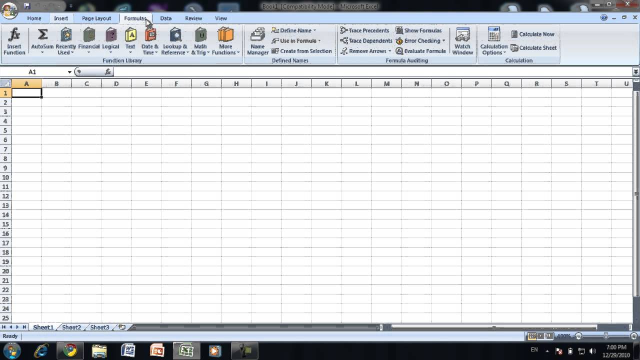 Học excel cơ bản 2007 | Hướng dẫn sử dụng Excel 2007