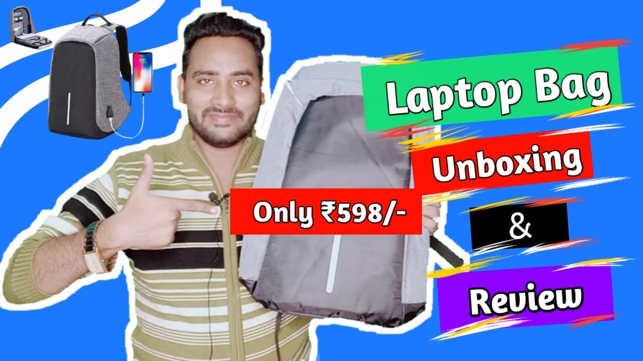 Best Budget Laptop Backpack Seute Verdiator with USB port Unboxing
