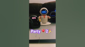 Eilik Robot & Vector 🥳🎈Party 2🎉 Emo Sleeping🤣 Click #airobot #eilik #shorts #emo #vector #ai thx