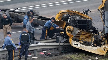 NJ bus driver charged in deadly crash, surrenders to police