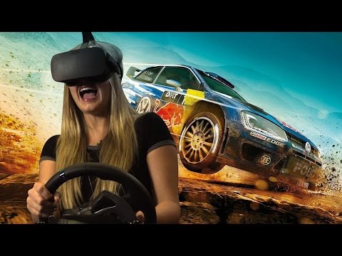 First Timers React to VR Racing (and Also A PRO!)