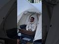 Solo Camping in heavy rain #solocamping #heavyraining #campingrain #shorts