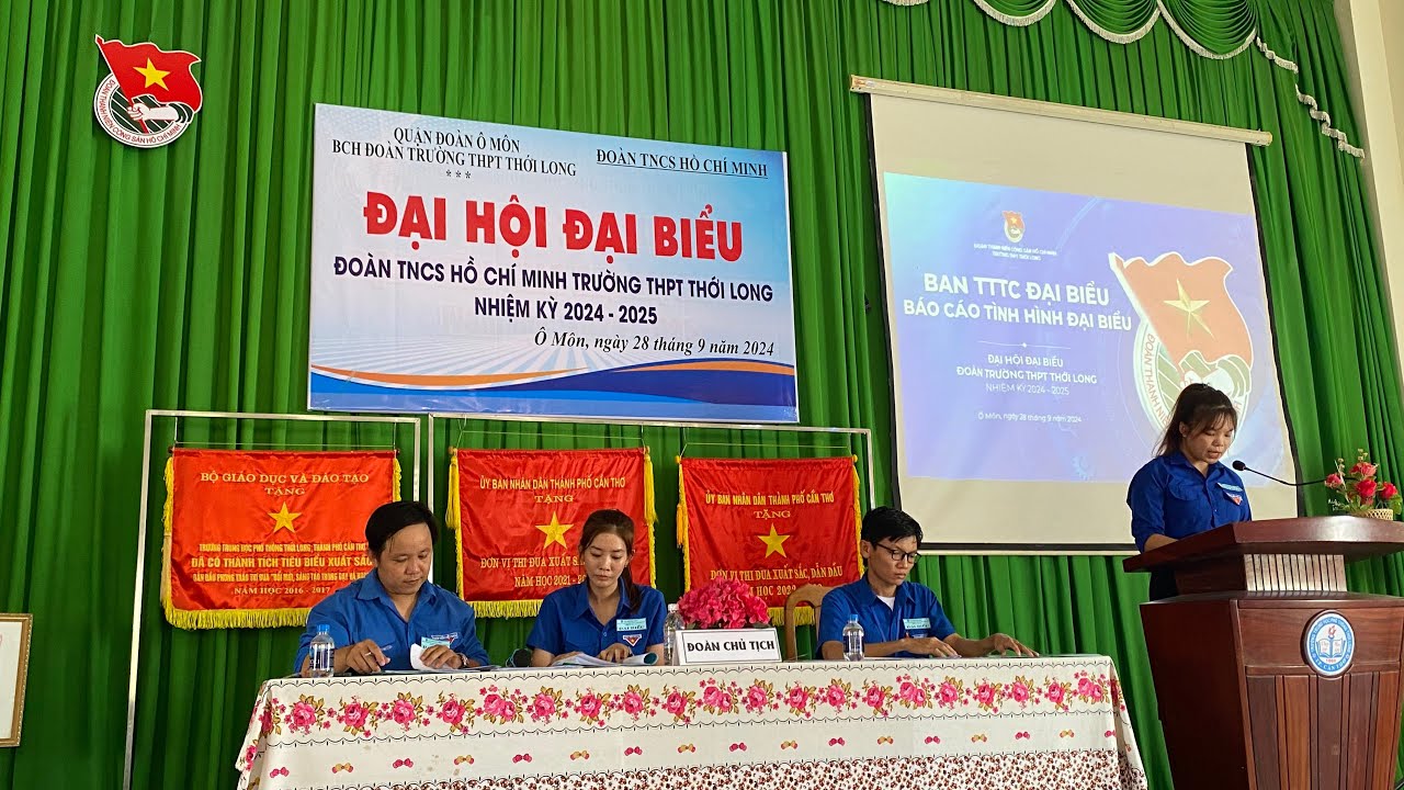 Đại hội Đại biểu Đoàn TNCS Hồ Chí Minh - Nhiệm kỳ 2024-2025 ||THPT Thới Long