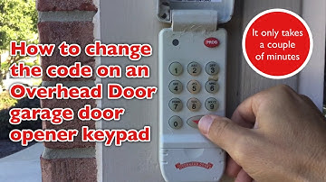 Dad Changes the Code on Garage Keypad (Overhead Door)