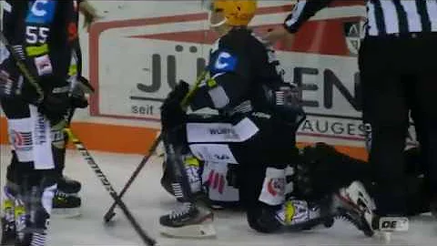 Thomas Larkin Hits Ref With Puck To Face | German ...