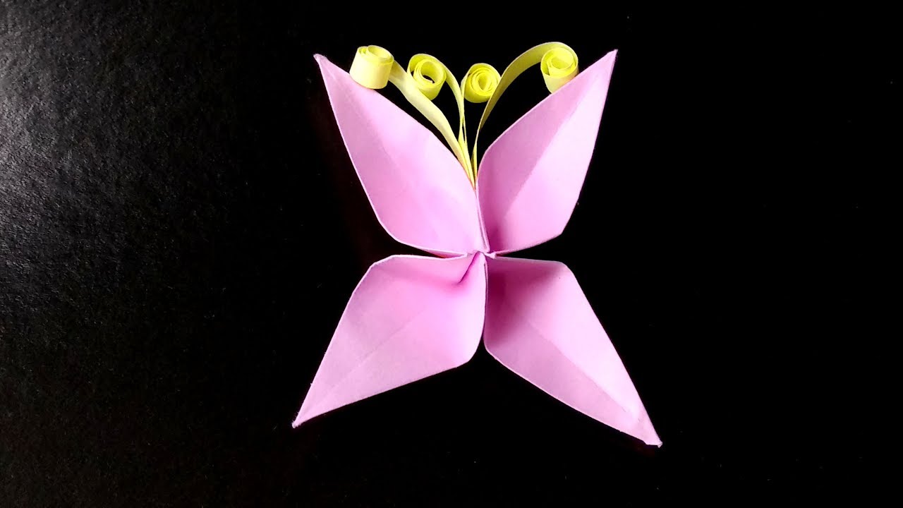 Origami Butterfly – DIY tutorial - YouTube