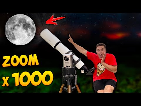 ЧТО ВИДНО в САМЫЙ МОЩНЫЙ ТЕЛЕСКОП с ЗУМОМ в 1000 РАЗ !