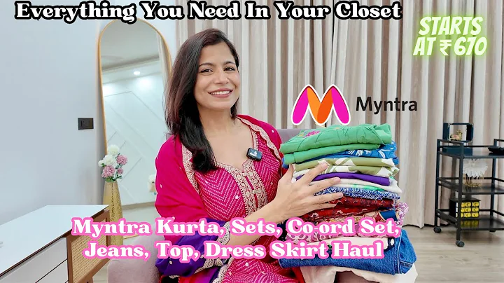 Myntra Kurta Set, Co-ord Set, Best Jeans, Trousers, Tops, Skirts Haul | Summer Wardrobe Essentials