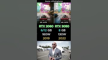 RTX 2060 VS RTX 3050 GPU
