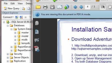 SQL Server 2008: 04 Sample Databases (Adventureworks)