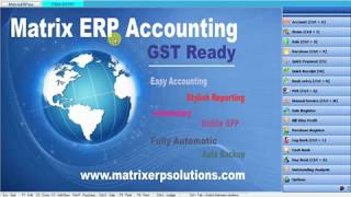 Live Demo of Matrix ERP GST Ready Accounging Software screenshot 2