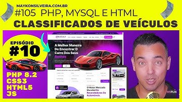 Como criar classificados de veículos em PHP 8.2 do zero e fácil - curso web design