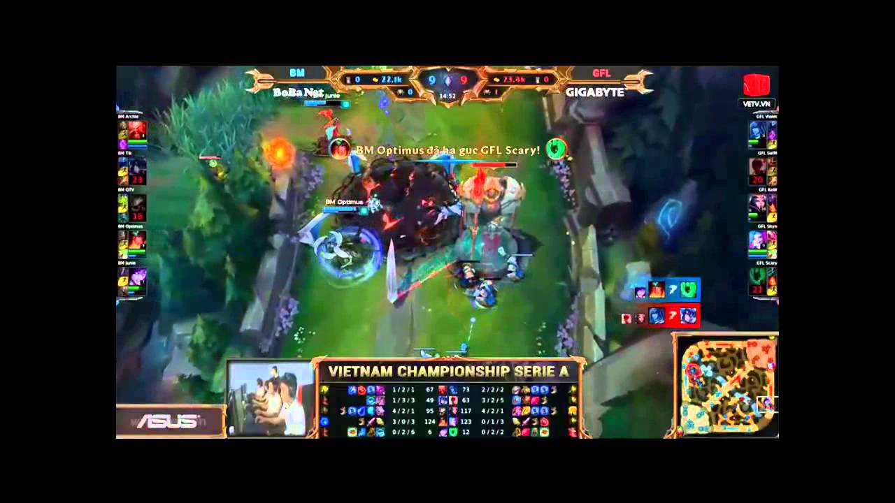 VCSA mùa hè 2015 ( vòng 6 ) - Bm vs GFL - SOFM Cầm trong tay LEESIN