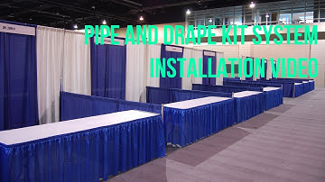 Tourgo Pipe and Drape Portable Backdrop Kit Setup Step by step installation