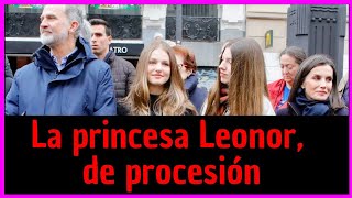 La princesa Leonor, de procesión