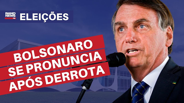 BOLSONARO SE PRONUNCIA PELA PRIMEIRA VEZ APÓS ELEIÇÃO