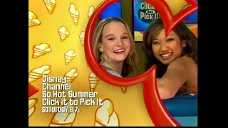 So Hot Summer Click It To Pick It Promo, Disney Channel DISNP 55 (June 16, 2005)