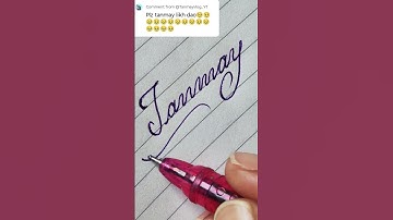 Tanmay.#calligraphy #cursivewriting #ytshorts #nameart #satisfying #viral #art #handwriting