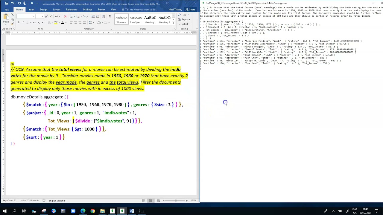 Mongodb Substract