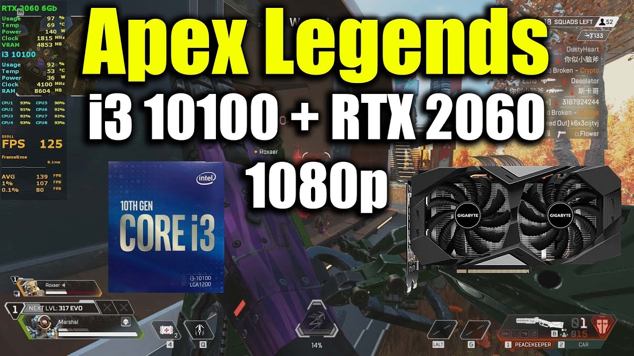Apex Legends - i3 10100 + RTX 2060 - YouTube