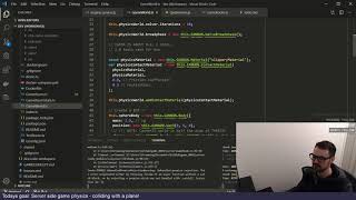 Server side physics using cannon.js and colyseus! Dumb client showing rigid body and collisions