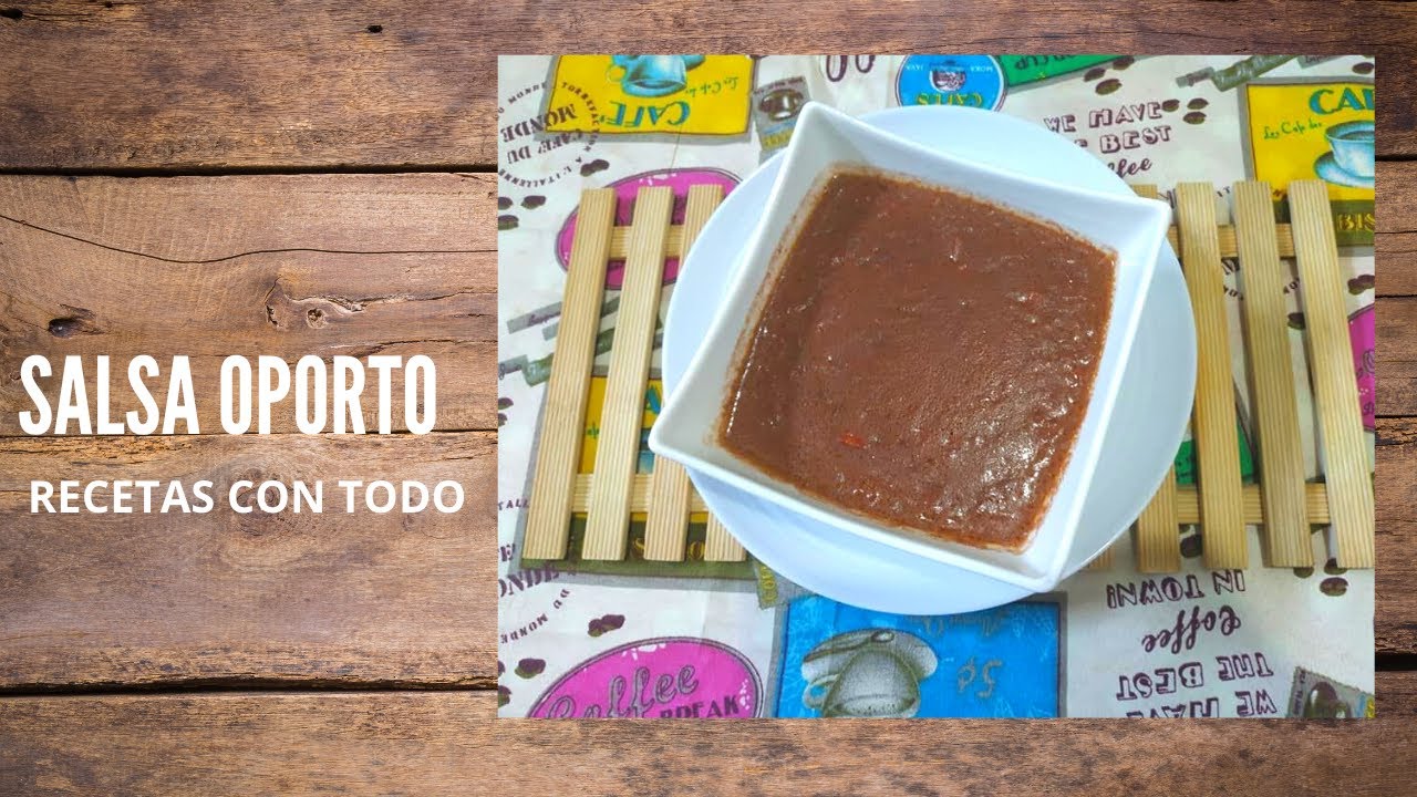 Salsa de oporto Salsa para carnes YouTube