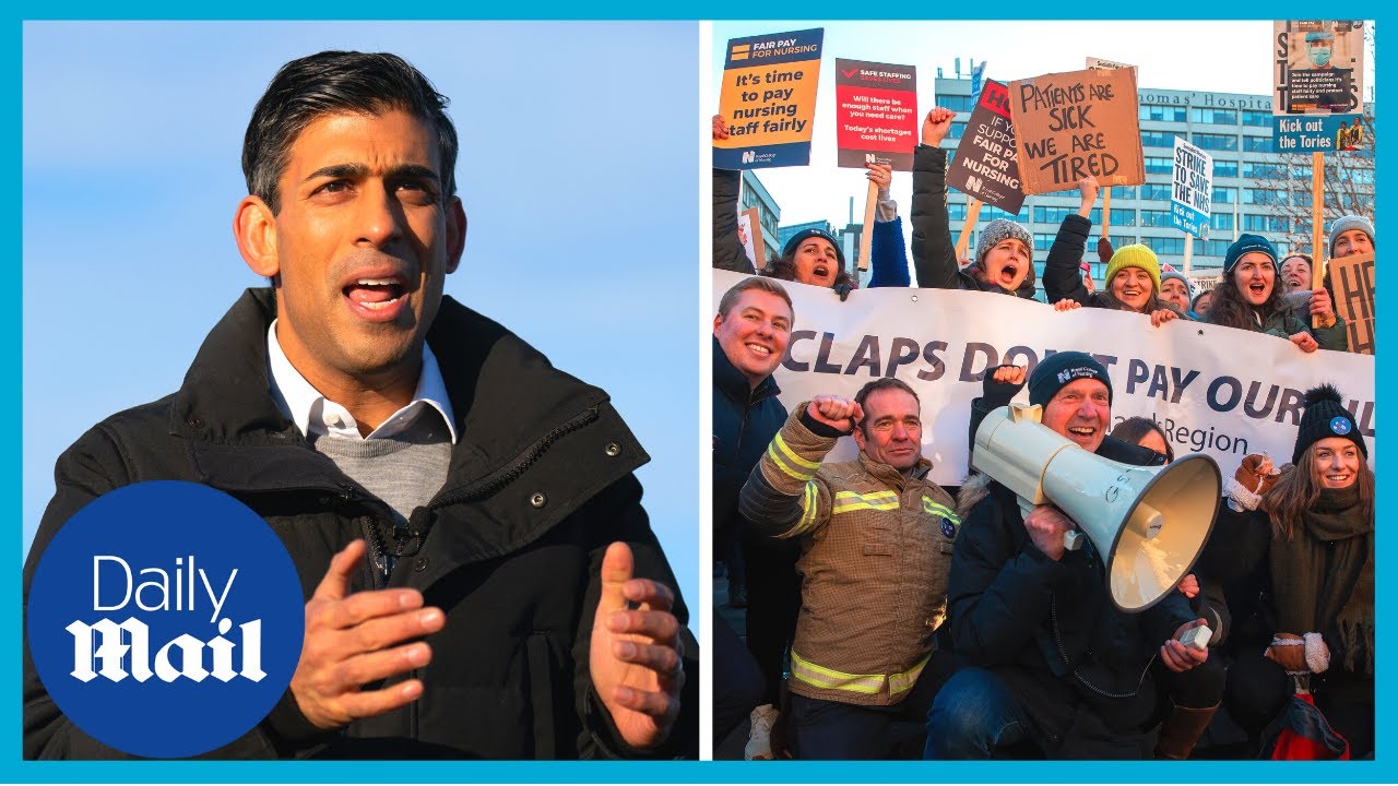 Rishi Sunak refuses to bow to pressure on pay in NHS nurse strike