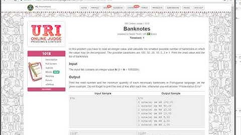 URI Online Judge Solutions in Java - Problem 1018