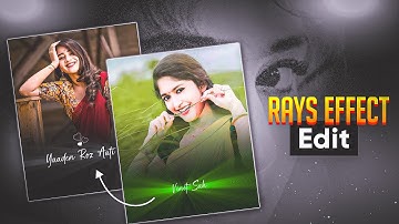 How to make Rays Effect Video Editing Tutorial Alight motion| Vinit Sah