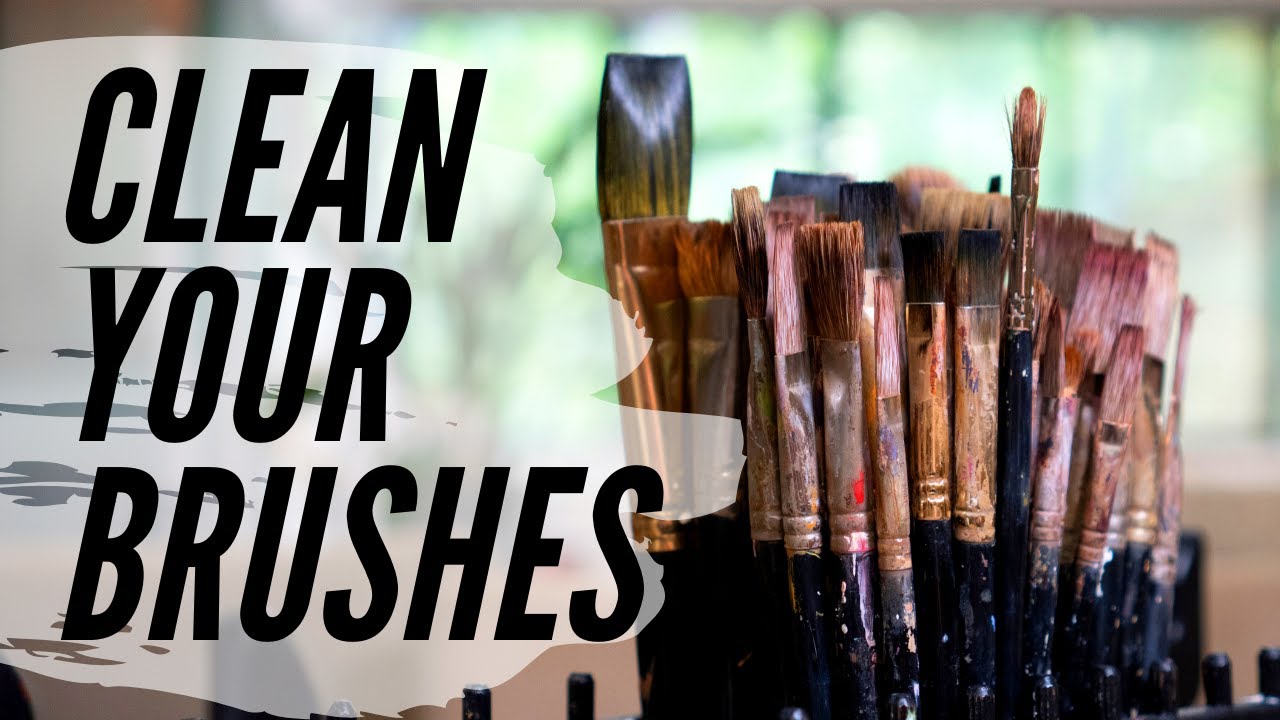 How To Clean Oil Painting Brushes THE BEST WAY YouTube