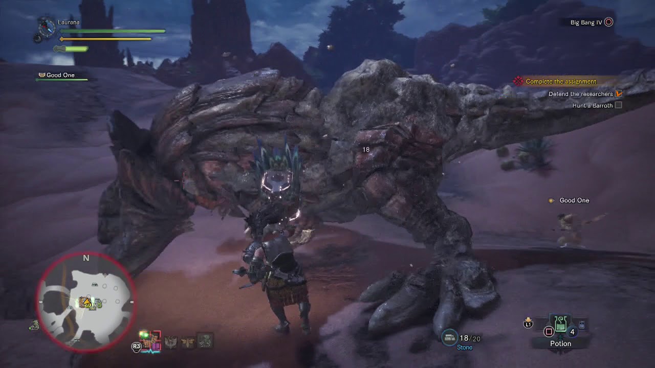 Monster Hunter World Defeat the Baroth