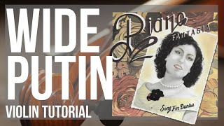 How to play Wide Putin (Song for Denise) by Mike Serbee on Violin (Tutorial)