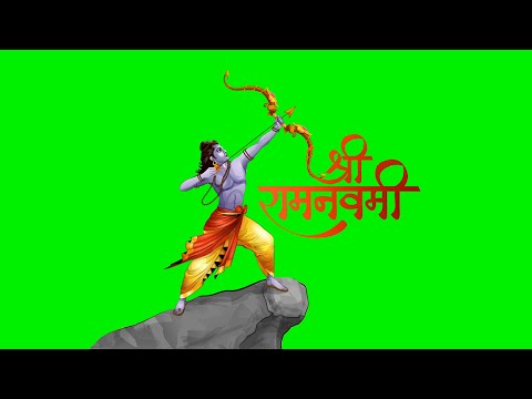 Shri Ram Navami motion graphics Wishes | Green Screen | Royalty Free Graphics