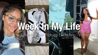 Vlog : week in my life 🎀 | Finally took my Stateboard :(, New Pickups , Car Rant, Roadtrip + MORE 🤍