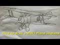 How to draw a ww1 plane (biplane)