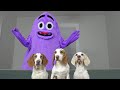 Dogs Steal Hamburgers from Grimace: Funny Dogs Maymo, Indie &amp; Potpie