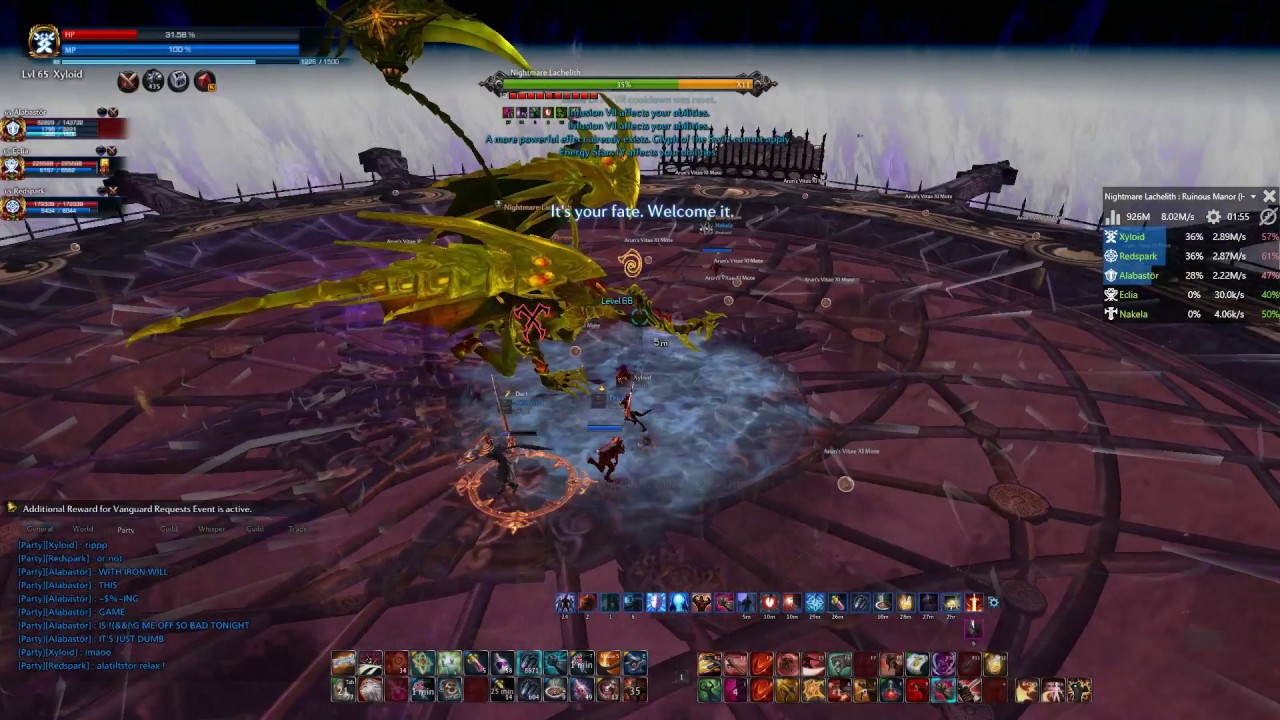 TERA - RMHM (Lachelith) Slaying Warrior PoV - 2.72m/s