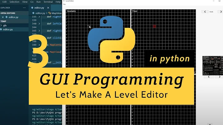 GUI Programming in Python Let's make a level editor (part 3/7)