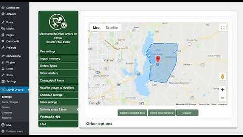How to draw Delivery Zone around a Lake - Smart Online Order