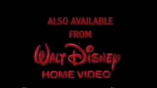 Also Available from Walt Disney Home Video - UK (1994)