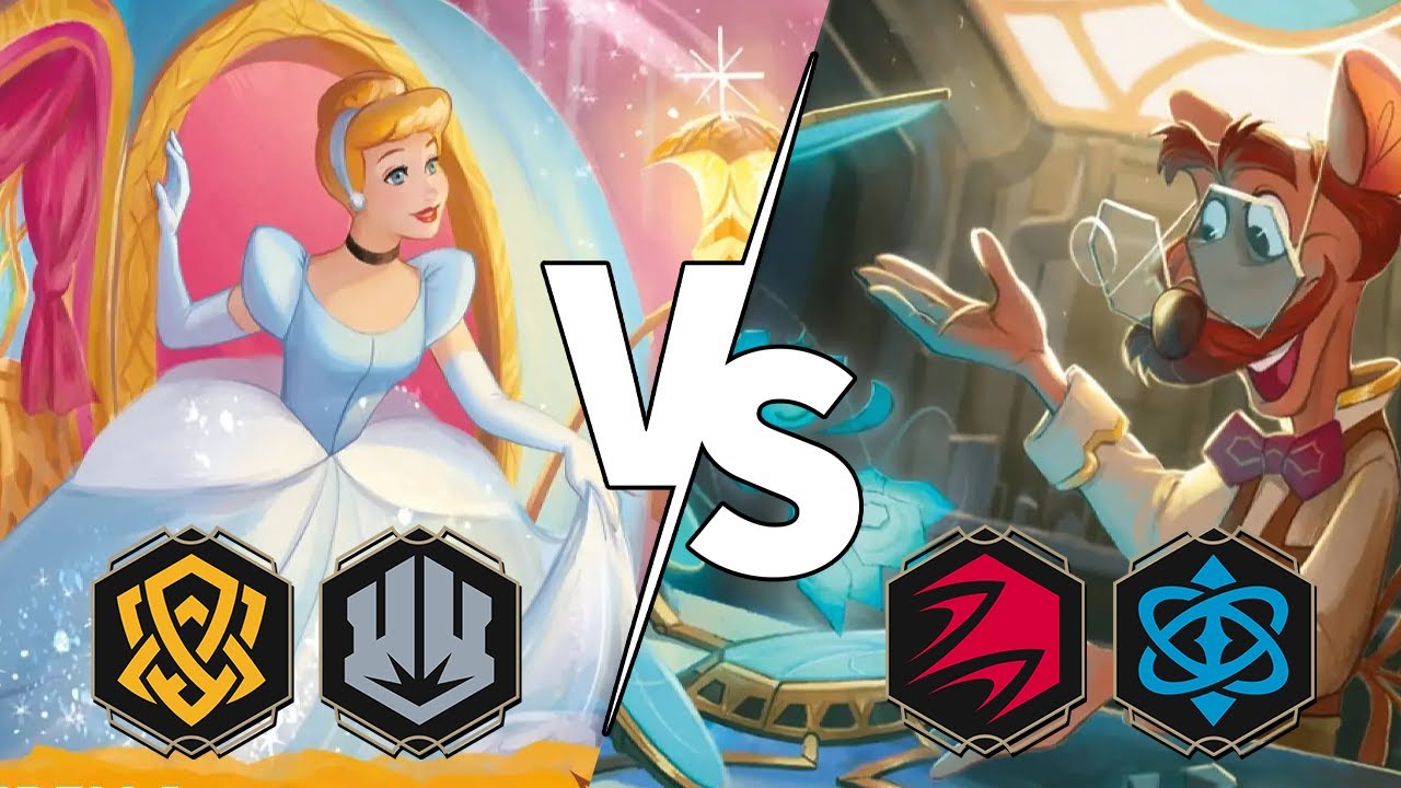 Cinderella Amber / Steel VS Hiram Ruby / Sapphire [Lorcana] - YouTube