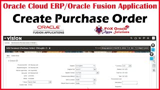 Create Purchase Order in Oracle Fusion | Purchase Order in Oracle Fusion screenshot 4