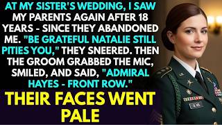 Family Mocked Me at My Sister’s Wedding — Until the Groom Saluted: “Admiral Hayes, Ma’am.”