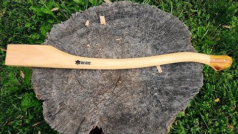 How to make and carve an octagon axe handle from blank to finish